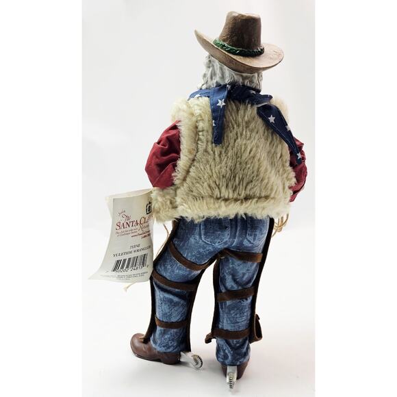 Clothtique Possible Dreams Yuletide Wrangler Santa 713742 - 10.25" T - Picture 4 of 8